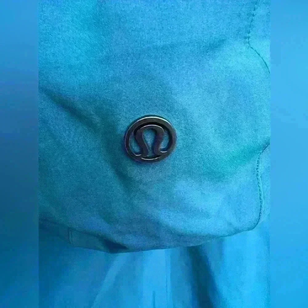 Lululemon $248 Rain or Shine Coat Trench Glyde Convertible Teal Blue Neon‎ Green